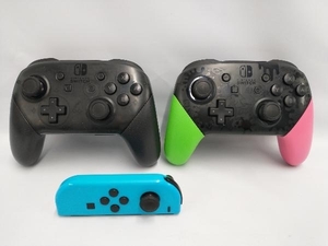 ジャンク Nintendo スイッチ Proコントローラー×2 Joy-Con(L)※不良あり