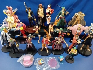 鴨BY2 ONE PIECE ワンピース フィギュア まとめ売り 24点セット しらほし姫/ゾロ/ナミ/ルフィ/エース/シャンクス/チョッパー/ミホーク 等