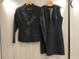 通年 BURBERRY BLUE LABEL バーバリー ブルーレーベルスーツセット ワンピース 山陽商会 ３８（М相当）グレー