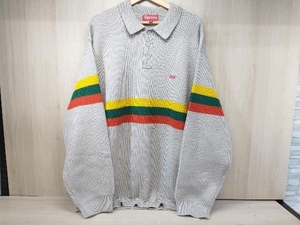 冬 Supreme シュプリームSmall Box Polo Sweater スモールボックスポロセーター ニット セーター 23AW アクリル グレー XXL