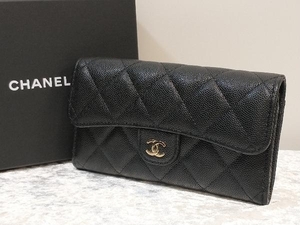 CHANEL シャネル マトラッセ ココ キャビアスキン ブラック 黒 ゴールド 店舗受取可