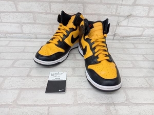 NIKE DD1399-700 Dunk Hight University Gold and Black ナイキ ダンクハイ レトロ メンズ 28.5cm イエロー スニーカー ハイカット