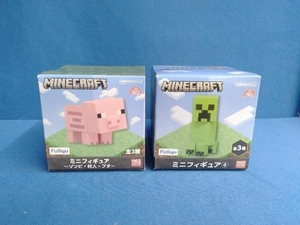 MINECRAFT　ミニフィギュア　ブタ　クリーパー　FuRyu