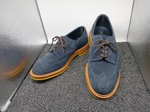 TRICKER'S Tricker's wing chip men's shoes size 8.5 (27cm corresponding ) navy * suede 