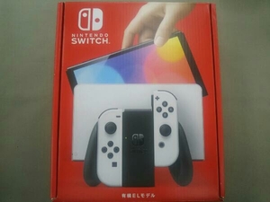 動作確認済 付属品欠品 Nintendo Switch(有機ELモデル) Joy-Con(L)/(R) ホワイト(HEGSKAAAA)
