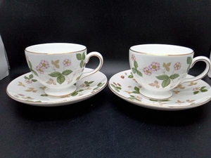 WEDGWOOD カップ＆ソーサー ワイルドストロベリー 2客セット