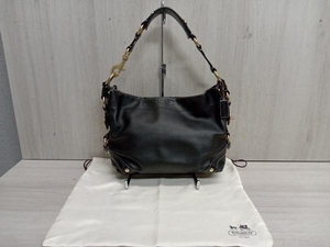 COACH F10615 コーチ ワンショルダーバッグ ブラック 黒 レザー 革製 横幅約33cm