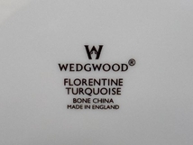 WEDGWOOD ウェッジウッド フロレンティーンターコイズ デザートプレートスクエア 21cm 皿 食器 箱有り_画像6