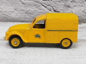  Junk minicar DINKY TOYS Citroen 2CV yellow total length approximately 8.3cm