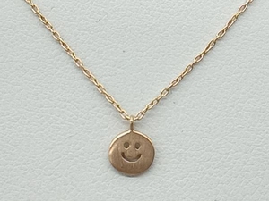 [K10] Ruban 40cm necklace Smile Nico Chan Mark Gold accessory lady's used 