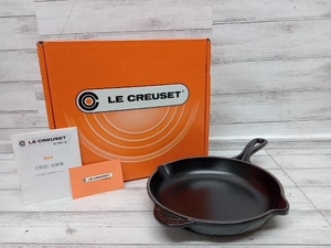 LE CREUSET ル・クルーゼ　SKILLET ROND スキレット・ロンド　フライパン　ホーロー　ブラック　20cm　付属品は画像の物が全てです