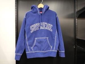 Supreme シュプリーム 20AW Big Stitch Hooded Sweatshirts パーカー パープル Sサイズ 裏起毛 店舗受取可