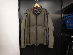 291295=HOMME Y2K Gimmick Down Jacket ニーキューイチニーキューゴーオム ギミックダウンジャケット L カーキ 店舗受取可