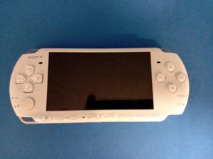 ジャンク PSP「プレイステーション・ポータブル」パール・ホワイト(PSP3000PW) メモリースティック4GB付き 電源ケーブルなし