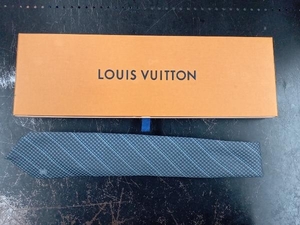 LOUIS VUITTON クラヴァット・エク M67978 シルク100％ 小物　ルイビトン　　ブルー 店舗受取可