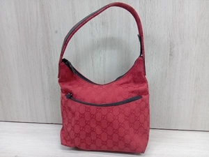 GUCCI／GGキャンバス 001.3386.1705／ワンショルダーバッグ レッド 店舗受取可