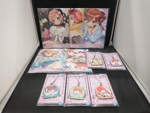 未開封品 一番くじ 五等分の花嫁 ~2人だけの時間~ G賞 描き下ろしイラストボード+I賞 ラバーチャーム 各全5種セット