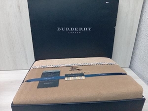 未使用品 BURBERRY バーバリー ウール毛布 シングルサイズ ブラウン 140x120CM BB1550 FST 100 1130 寝具