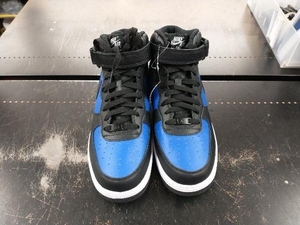 NIKE ナイキ／AIR FORCE 1 MID BY YOU／DN4163-991／スニーカー／ブラック×ブルー／サイズ28 店舗受取可