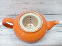 LE CREUSET ル・クルーゼ　ティーポット　オレンジ　フィルター付き　付属品は画像の物が全てです_画像7