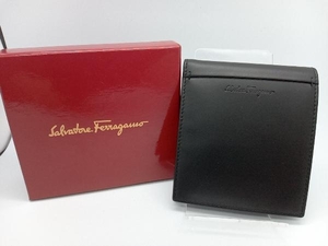 Salvatore Ferragamo IR*660619 двойной бумажник черный мужской с ящиком Salvatore Ferragamo 