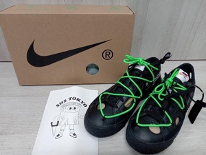 NIKE／ナイキ スニーカー Nike Blazer Low Off-White Black and Electro Green DH7863-001 26.5cm 箱あり 店舗受取可
