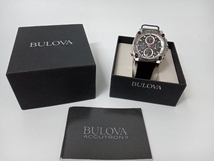 BULOVA 98B172 クォーツ　電池式　クロノグラフ　デイト　ブラック文字盤　メンズ腕時計　店舗受取可_画像7