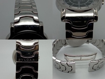 BVLGARI ソロテンポ 腕時計 ST35S D97141 ベルト約16cm 黒文字盤 2針 カレンダー ブルガリ_画像4