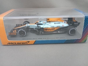 Spark model 1/43 McLaren MCL35M No.4 McLaren 3rd Monaco GP 2021 Lando Norris With No.3 Board