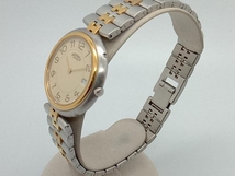 HERMES プロフィール 腕時計 ベルト約20.5cm シルバー×ゴールド 2針 日付 エルメス_画像4
