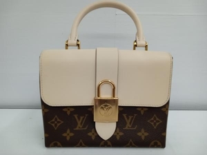 【鑑定済み】LOUIS VUITTON ルイ ヴィトン モノグラム ロッキーBB 2Wayバッグ ブラウン × オフホワイト M44653 DU3119 ショルダー付き