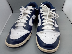 NIKE ナイキ DD1503-115／WMNS Dunk Low Vintage Navy スニーカー 28.5cm ホワイト/ネイビー 店舗受取可