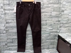 YANUK tight slim NEIL 57223016 black black jeans tag attaching size 33 L size men's 