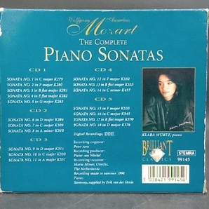 ジャンク 【1円スタート】モーツァルト ピアノソナタ全集 CD5枚組 KLARA WURTZ pianoの画像2
