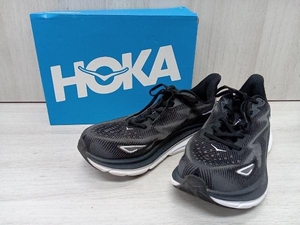 HOKA ONE ONE F27222J running shoes declared size US12 black store receipt possible 