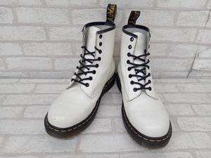 Dr.Martens 11822 ドクターマーチン 8ホールブーツ ショートブーツ レースアップ メンズ ホワイト レザー モード カジュアル UK8 スレあり