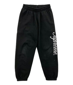 Supreme 23AW Raised Script Sweatpant サイズS ロングパンツ イージーパンツ ブラック シュプリーム