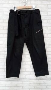 OAMC 22A28OAU45 オーエーエムシー REGS PANT メンズ ブラック Mサイズ ロングパンツ コットン ジッパー