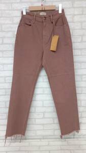 YANUK 57113215 Yanuk lady's size 24 brown group high waist strut jeans long pants tag attaching 