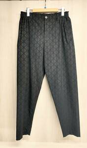 Issey Miyake Issey's Men's Black Pattern Triangle Piece Print EJ Pants 3 Кнопка застежки на молнии