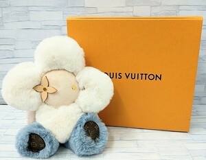 美品 ルイヴィトン LOUIS VUITTON ドゥドゥ・ヴィヴィエンヌ 人形 ぬいぐるみ 小物 GI0445 ホワイト×ピンク×ブルー レザープラッシュ