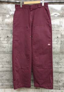 JieDa ジエダ　×Dickies　ディッキーズコラボ　DOUBLE KNEE PRINT PANTS Jie-21W-PT08-A　サイズМ　ワインレッド 店舗受取可