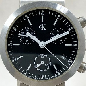 ［ジャンク］ Calvin Klein カルバンクライン K2191 クォーツ式 腕時計 クロノグラフ不良のためジャンク扱い
