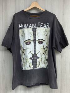 SAINT MICHAEL セント マイケル HUMAN FEAR【SM-S-22-0000-011】半袖Tシャツ【XL】ブラウン系 22SS グラフィックプリント 日本製 メンズ