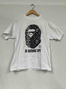 A BATHING APE アベイシングエイプ BAPE ベイプ SNAKE BY Bathing Ape Tee Tシャツ 001TEI801036M サイズM ホワイト