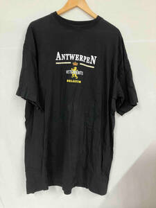 VETEMENTS ヴェトモン ANTWERPEN TEE アントウェルペン Tシャツ BELGIUM ベルギー ブラック 黒 サイズS UE51TR430B