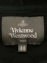 VIVIENNE WESTWOOD MAN ヴィヴィアンウエストウッド・マン ワンポイントORB ビッグパーカ 149018 オーブ パーカー サイズ44 ブラック_画像3