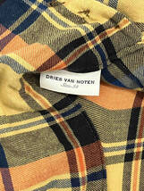 DRIES VAN NOTEN ドリスヴァンノッテン ハンガリー製 チェックシャツ スタンドカラー 長袖シャツ サイズ記入なし_画像3