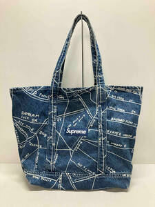 Supreme シュプリーム Gonz Map Denim Tote 19SS トートバッグ