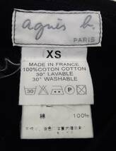 agnes b. アニエスベー 長袖Tシャツ ロンT サイズ XS 黒 ブラック 綿 100% レディース_画像3